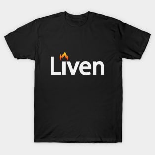 Liven creative text design T-Shirt